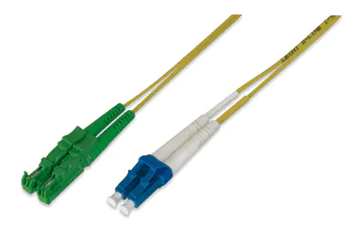 Digitus - Patch-Kabel - LC/PC Einzelmodus (M) zu E2000/PC-Einzelmodus (M) - 5 m - Glasfaser - Duplex - 9/125 Mikrometer - OS2 - Gelb