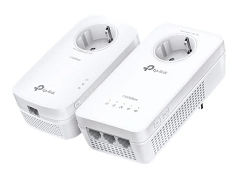 TP-Link TL-WPA8631P KIT V4 - Wi-Fi Kit - Powerline Adapterkit 1GbE, HomePlug AV (HPAV), HomePlug AV (HPAV) 2.0, IEEE 1901 - Wi-Fi 5, Wi-Fi 6 - Dual-Band - an Wandsteckdose anschließbar TP-Link TL-WPA8631P KIT V4 - Wi-Fi Kit - Powerline Adapterkit 1GbE, HomePlug AV (HPAV), HomePlug AV (HPAV) 2.0, IEEE 1901 - Wi-Fi 5, Wi-Fi 6 - Dual-Band - an Wandsteckdose anschließbar