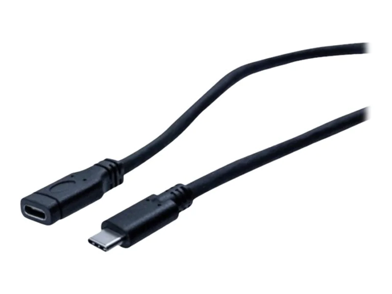 exertis Connect - USB-Verlängerungskabel - 24 pin USB-C (M) zu 24 pin USB-C (W) - USB 3.1 Gen1 - 2 m - Schwarz exertis Connect - USB-Verlängerungskabel - 24 pin USB-C (M) zu 24 pin USB-C (W) - USB 3.1 Gen1 - 2 m - Schwarz
