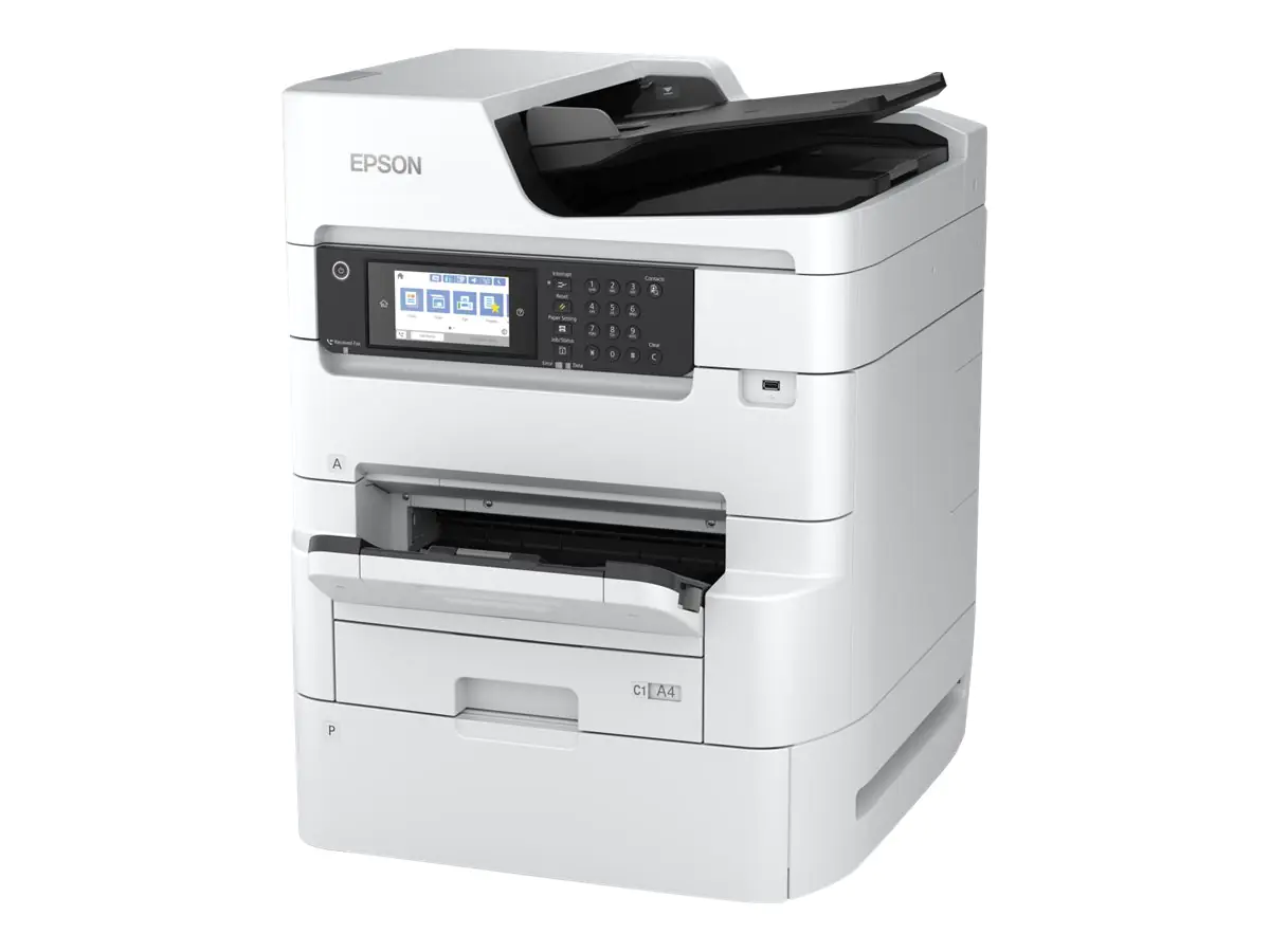 Epson WorkForce Pro RIPS WF-C879R - Multifunktionsdrucker - Farbe - Tintenstrahl - A3 (297 x 420 mm) (Original) - A3 (Medien) - bis zu 22 Seiten/Min. (Kopieren) - bis zu 13 Seiten/Min. (Drucken) - 800 Blatt - 33.6 Kbps - Gigabit LAN, Wi-Fi(n), USB 3.0, US