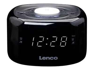 Lenco CR-12 - Radiouhr - Schwarz