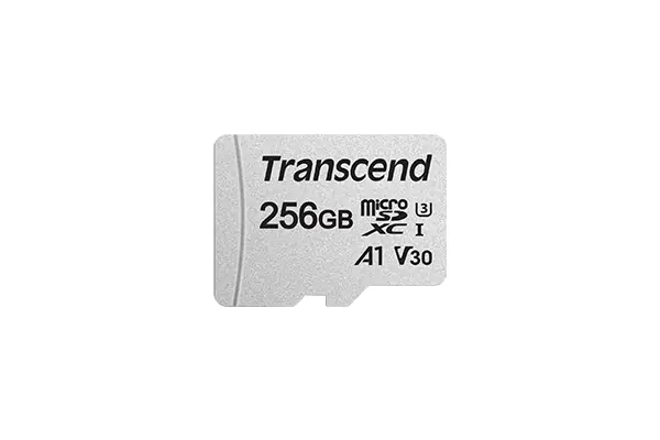 Transcend 300S - Flash-Speicherkarte (Adapter inbegriffen) - 256 GB - A1 / Video Class V30 / UHS-I U3 / Class10 - microSDXC