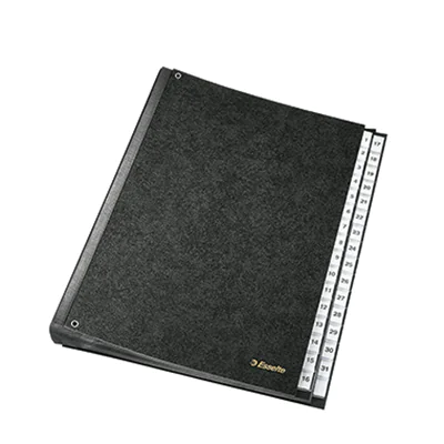 Esselte Pultordner 1114119 1-31 DIN A4 31Fächer Hartpappe schwarz Esselte Pultordner 1114119 1-31 DIN A4 31Fächer Hartpappe schwarz