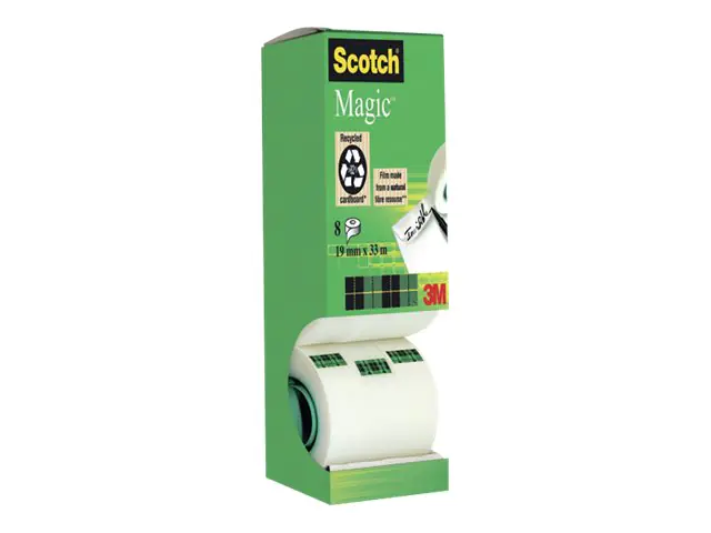 3M Scotch Magic 810 - Büro-Klebeband - 19 mm x 33 m - transparent (Packung mit 8) 8-1933R8