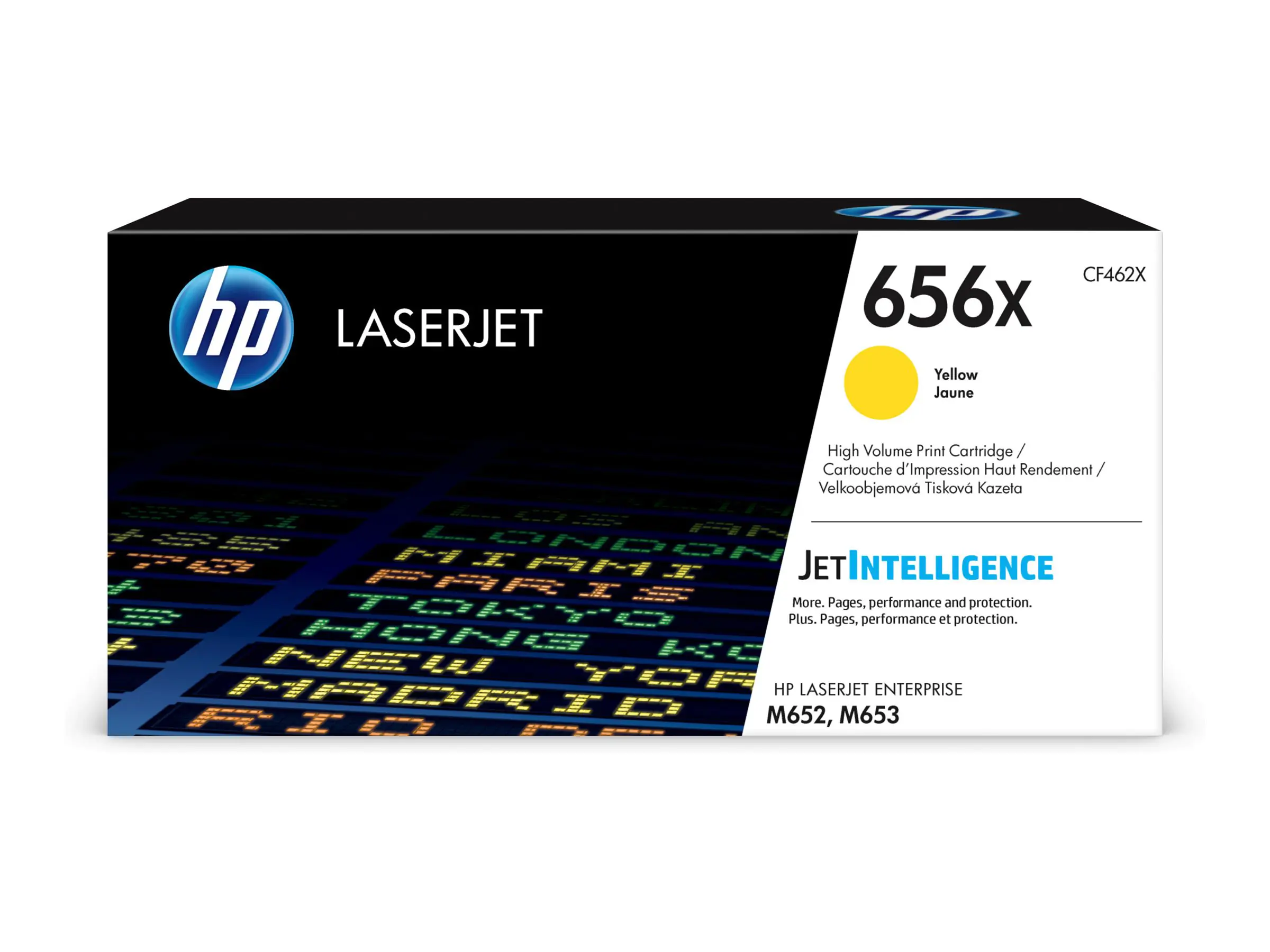 HP 656X - Hohe Ergiebigkeit - Gelb - Original - LaserJet - Tonerpatrone (CF462X) - für Color LaserJet Enterprise M652dn, M652n, M653dh, M653dn, M653x