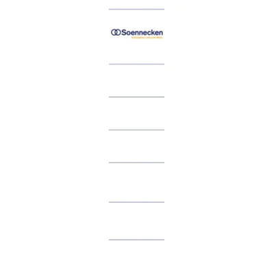 Soennecken Ordneretikett 3351 schmal/kurz sk weiß 10 St./Pack.