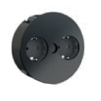 Bachmann TWIST - 2 m - 2 AC-Ausgänge - Indoor - Metall - Kunststoff - Schwarz - 42,5 mm Bachmann TWIST - 2 m - 2 AC-Ausgänge - Indoor - Metall - Kunststoff - Schwarz - 42,5 mm