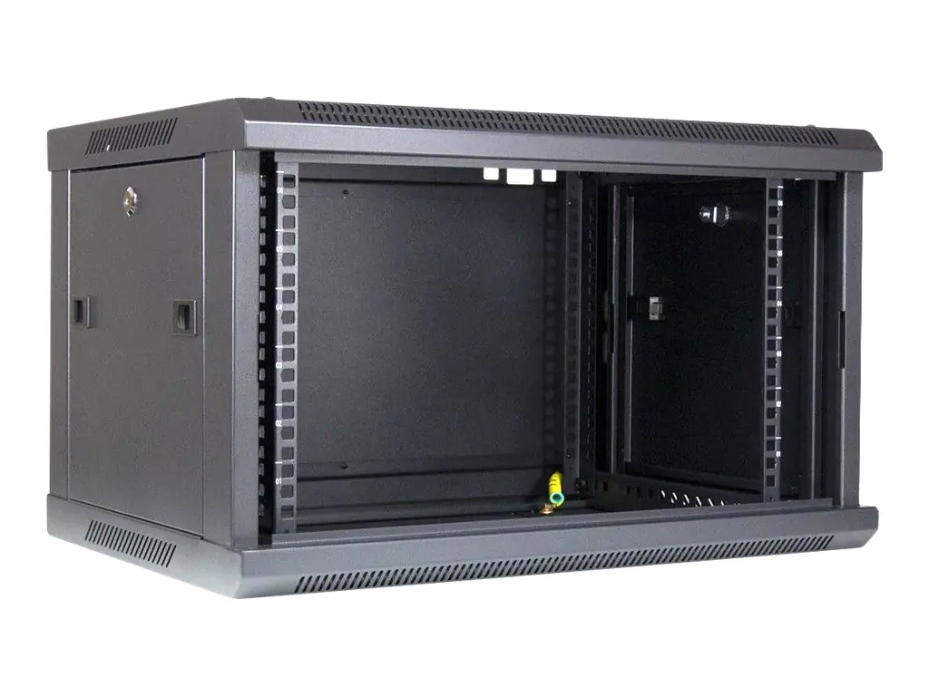 Inter-Tech SMA-6406 - Gehäuse - geeignet für Wandmontage - Schwarz, RAL 9005 - 6U - 48.3 cm (19") 88887252