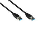 Good Connections GC 2831-AA005S - USB 3.1 Kabel A Stecker auf Stecker schwarz 0.5