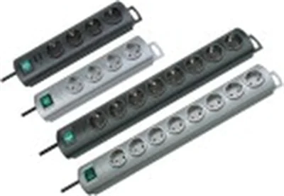 Brennenstuhl BN-PROFF120, 2 m, Kunststoff, Silber, 10 AC-Ausgänge, 230 V, 50 - 60 Hz 1153390120