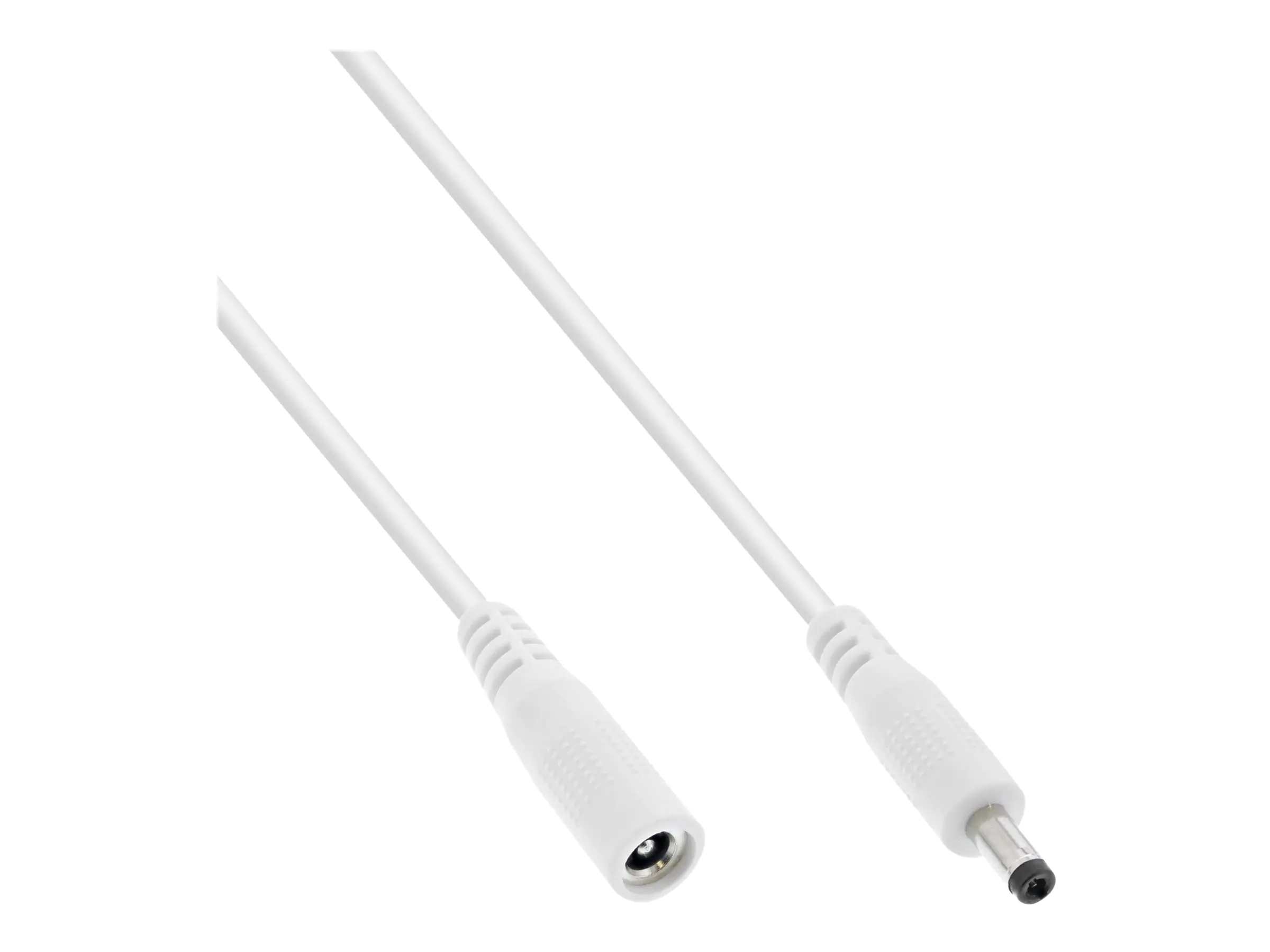 InLine - Spannungsversorgungs-Verlängerungskabel - Gleichstromstecker 4,0 x 1,7 mm (M) zu Gleichstromstecker 4,0 x 1,7 mm (W) - 3 m - weiß