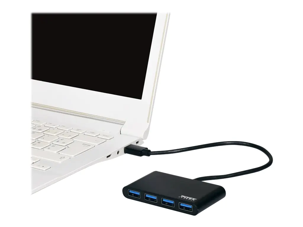 PORT Connect - Hub - 4 x SuperSpeed USB 3.0 - Desktop