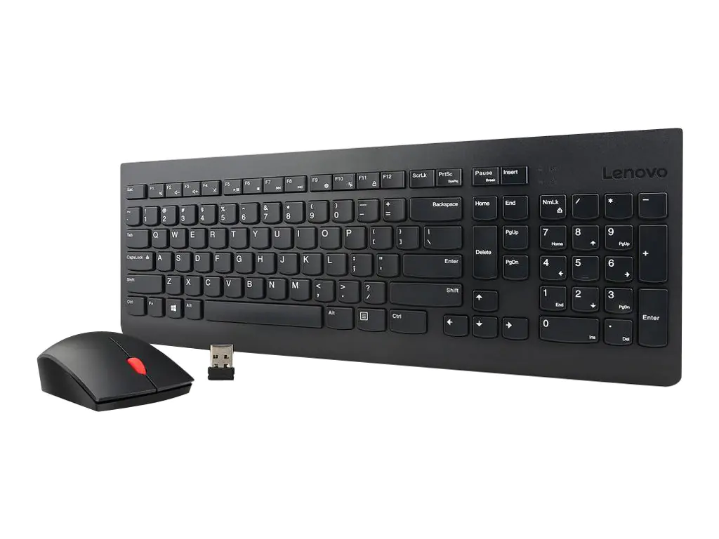 Lenovo Essential Wireless Combo - Tastatur-und-Maus-Set - kabellos - 2.4 GHz - Deutsch - für S510; ThinkCentre M700; M71X; M810; M910; ThinkPad L470; T470; X1 Carbon (5th Gen); X270 Lenovo Essential Wireless Combo - Tastatur-und-Maus-Set - kabellos - 2.4 GHz - Deutsch - für S510; ThinkCentre M700; M71X; M810; M910; ThinkPad L470; T470; X1 Carbon (5th Gen); X270