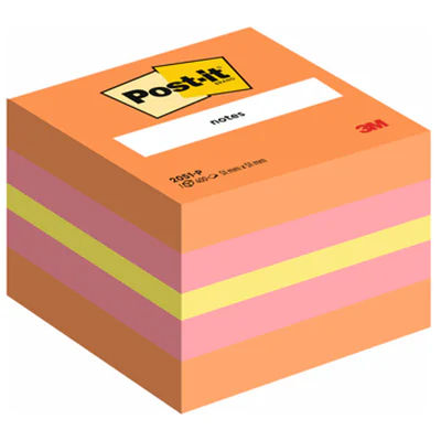 Post-it Haftnotizwürfel Mini 2051-P 51x40x51mm 400Bl. pink Post-it Haftnotizwürfel Mini 2051-P 51x40x51mm 400Bl. pink