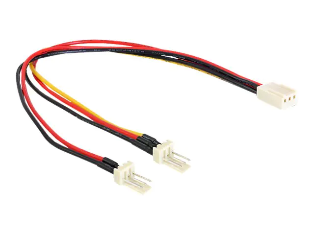 Delock - Netzsplitter für Lüfter - Molex, 3-polig (M) zu Molex, 3-polig (W) - 22 cm