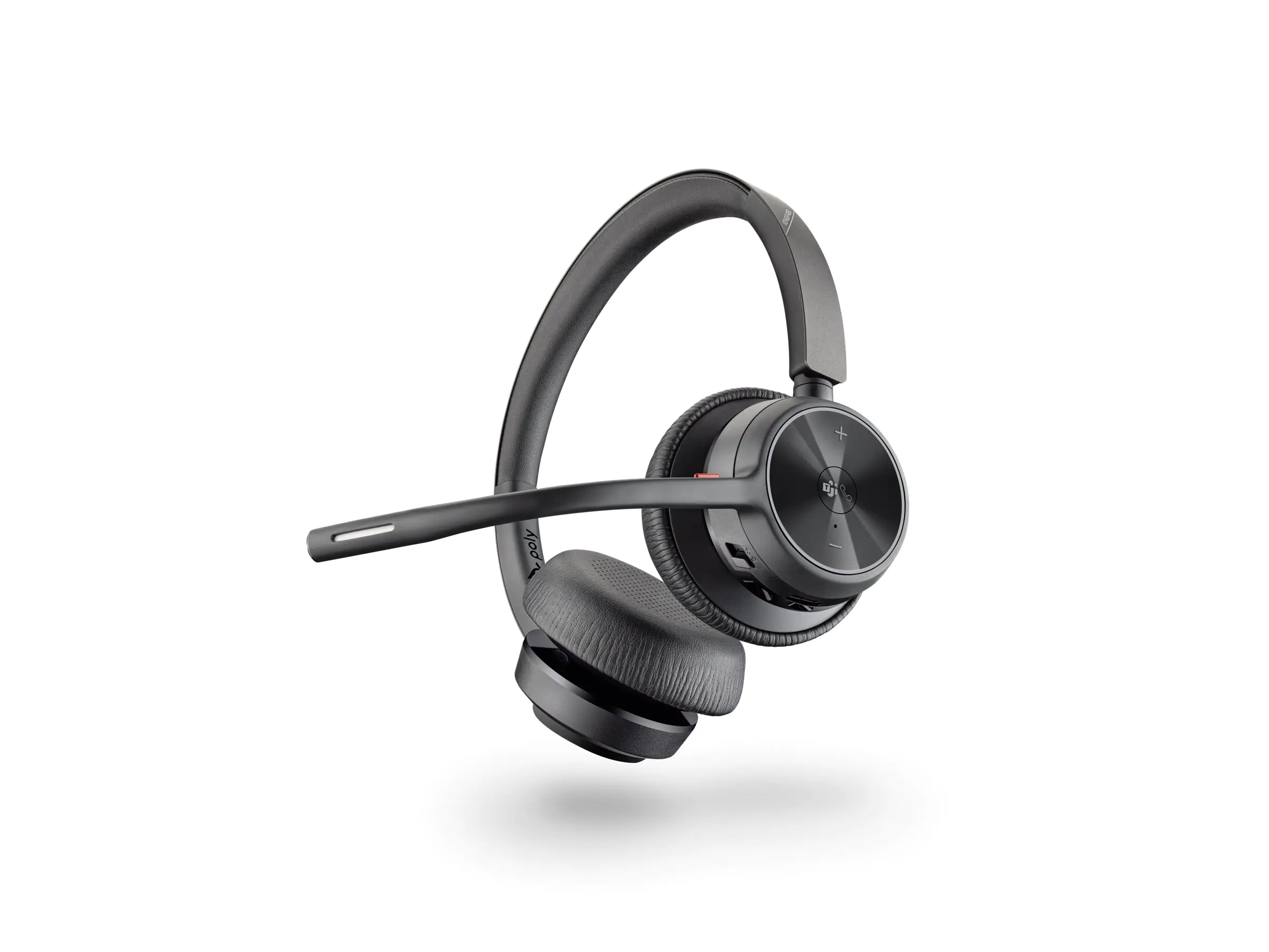 Poly Voyager 4320-M - Voyager 4300 UC series - Headset - On-Ear - Bluetooth - kabellos, kabelgebunden - USB-C - Schwarz - Zertifiziert für Microsoft Teams, Zoom Certified