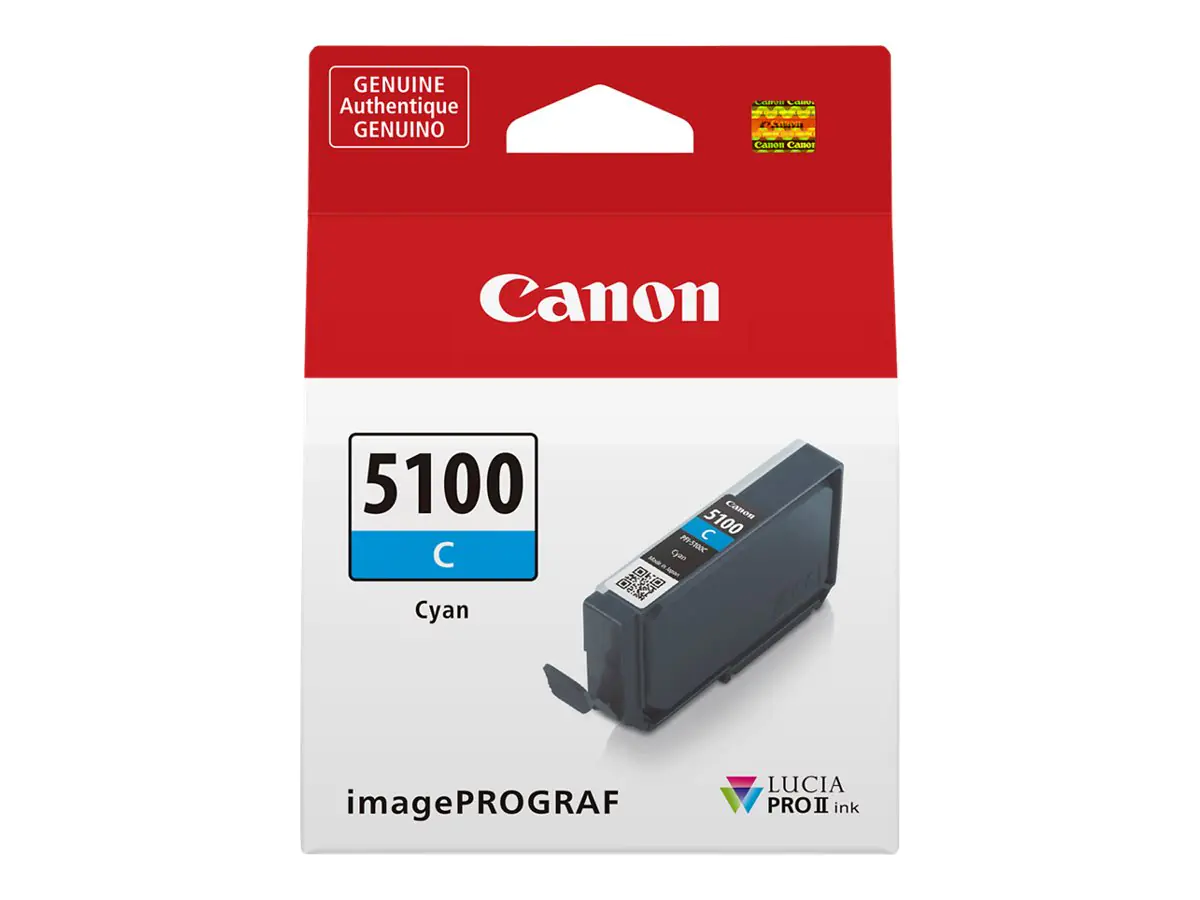 Canon PFI-5100 C - 14.4 ml - Cyan - original - Hängebox - Tintenbehälter - für imagePROGRAF PRO-310