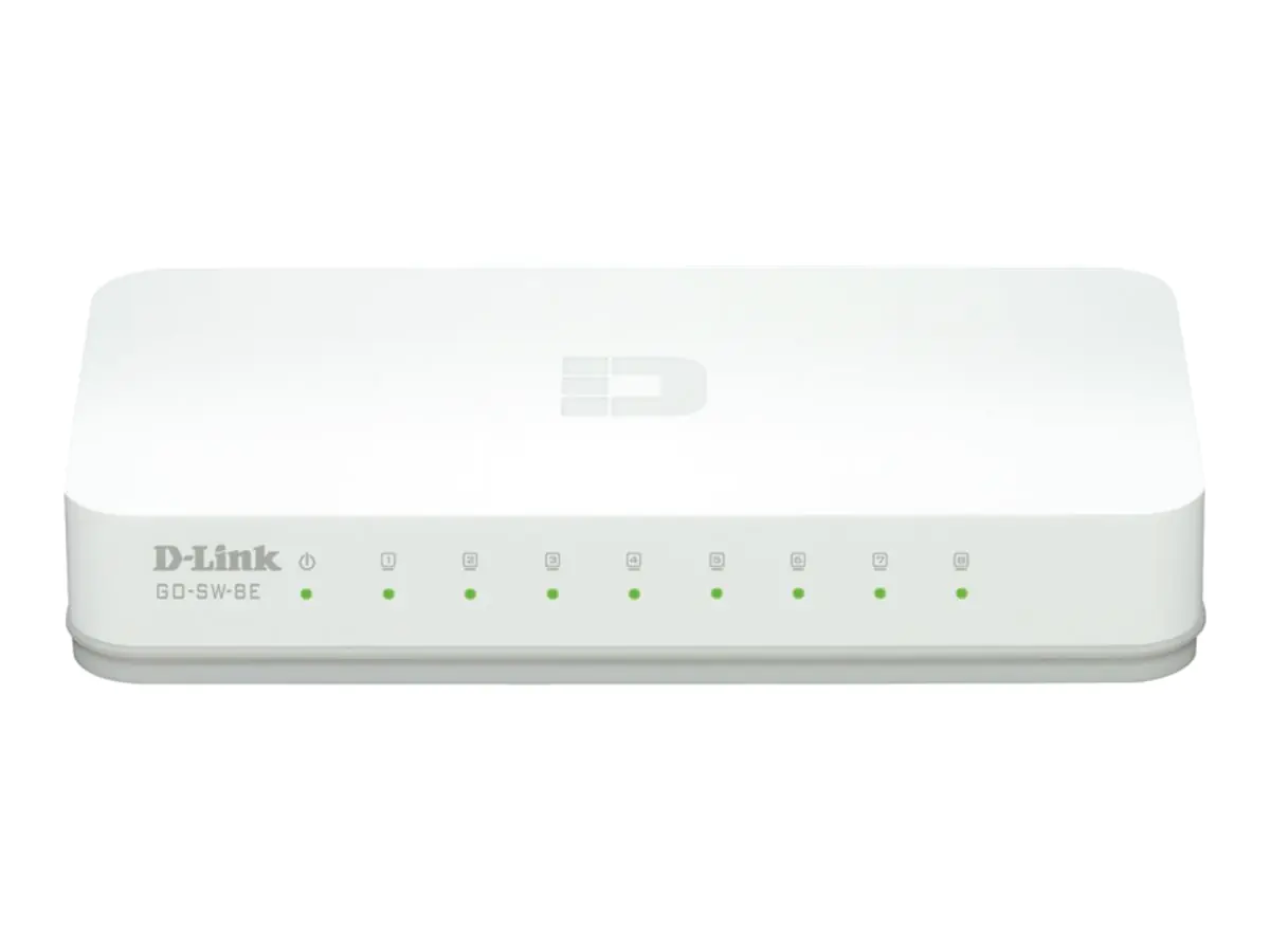 D-Link dlinkgo GO-SW-8E - Switch - 8 x 10/100 - Desktop GO-SW-8E/E
