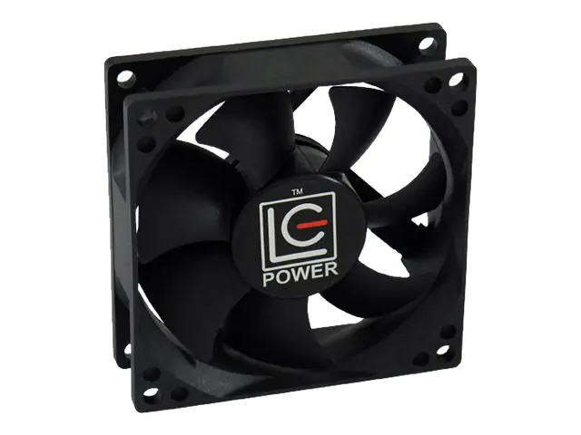 LC-Power Gehäuselüfter - 80 mm - Schwarz LC-CF-80