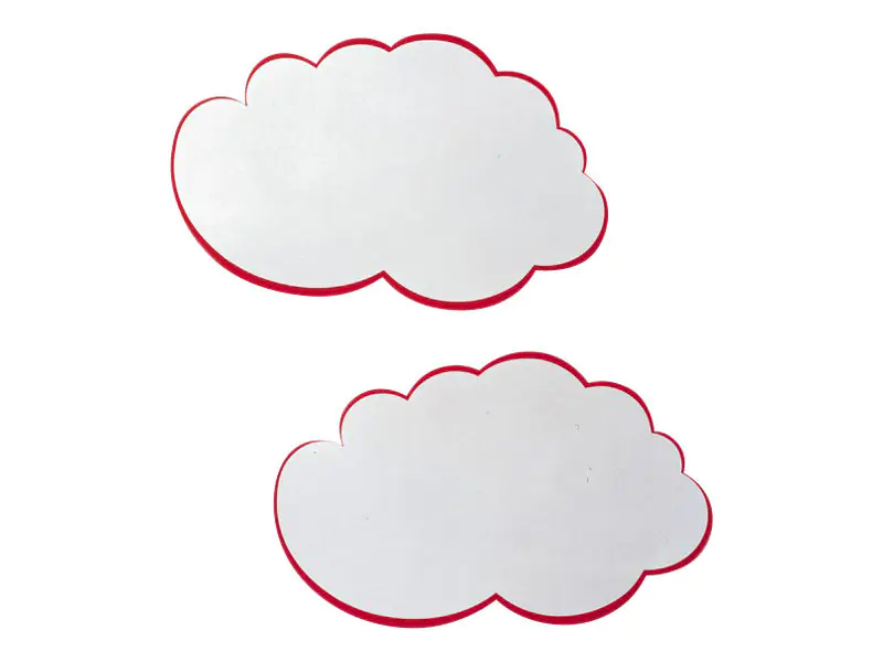 Franken Moderationskarte UMZ W 42x25cm Wolke ws/rt 20 St./Pack.