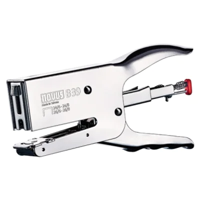 Novus Dahle Novus B 39 Chrome, 50 Blätter, Grau, 24/6-24/8 & 26/6-26/8, Metall, 5,5 cm, 150 Heftklammern 021-0094