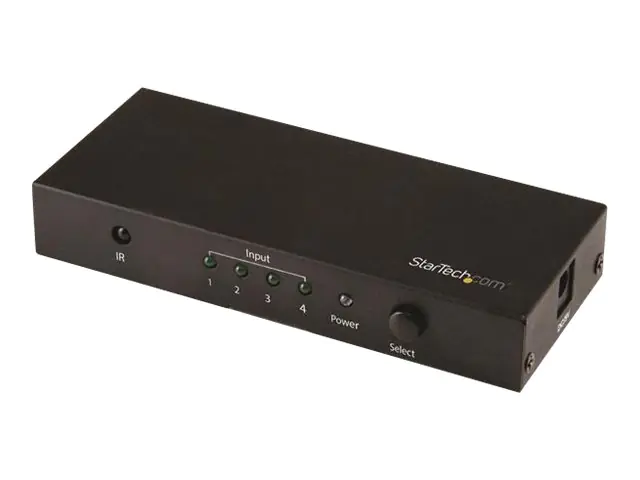 StarTech 4 Port HDMI Automatic Switch - 4K HDMI Switch Box - Ultra HD 4k 60Hz - Video/Audio-Schalter - 4 x HDMI - Desktop - für P/N: SVA5H2NEUA