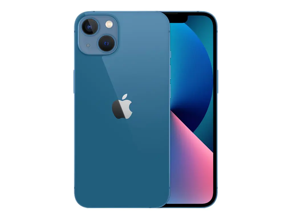Apple iPhone 13 - 5G Smartphone - Dual-SIM / Interner Speicher 128 GB - OLED-Display - 6.1" - 2532 x 1170 Pixel - 2 x Rückkamera 12 MP, 12 MP - front camera 12 MP - Blau
