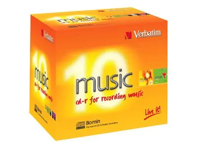 Verbatim Live It! - 10 x CD-R (80 Min) 16x - Jewel Case (Schachtel)