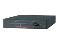 APC Service Bypass Panel - Umleitungsschalter (Rack - einbaufähig) - Wechselstrom 100/120 V - Ausgangsanschlüsse: 1 - 2U - 48.3 cm (19") - Schwarz - für P/N: SRT1500XLI, SRT3000RMXLI-NC, SRT3000XLW-IEC, SRT5KRMXLIM, SRT6KRMXLIM, SRTL2K2RM1UWNC
