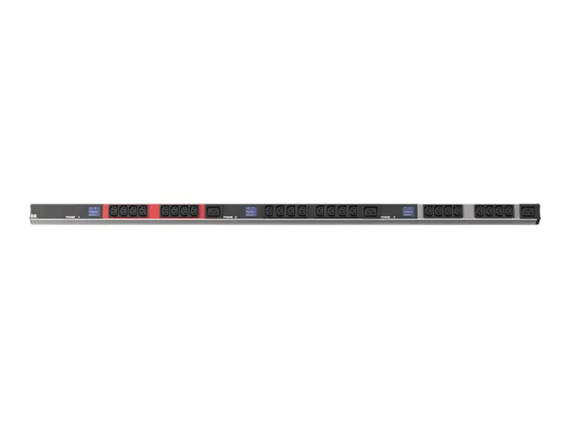 Bachmann BlueNet BN0500 - Steckdosenleiste (Rack - einbaufähig) - Wechselstrom 400 V - Ausgangsanschlüsse: 27 - 1U - 3 m - Schwarz