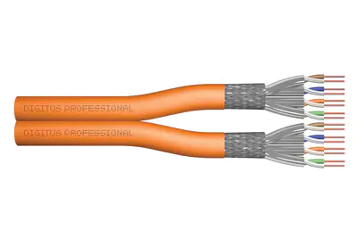 DIGITUS Professional - Bulkkabel - 100 m - SFTP, PiMF - CAT 7 - orange, RAL 2000