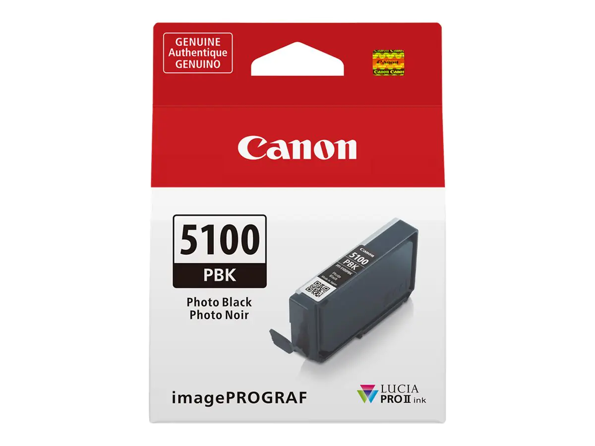 Canon PFI-5100 PBK - 14.4 ml - Photo schwarz - original - Hängebox - Tintenbehälter - für imagePROGRAF PRO-310