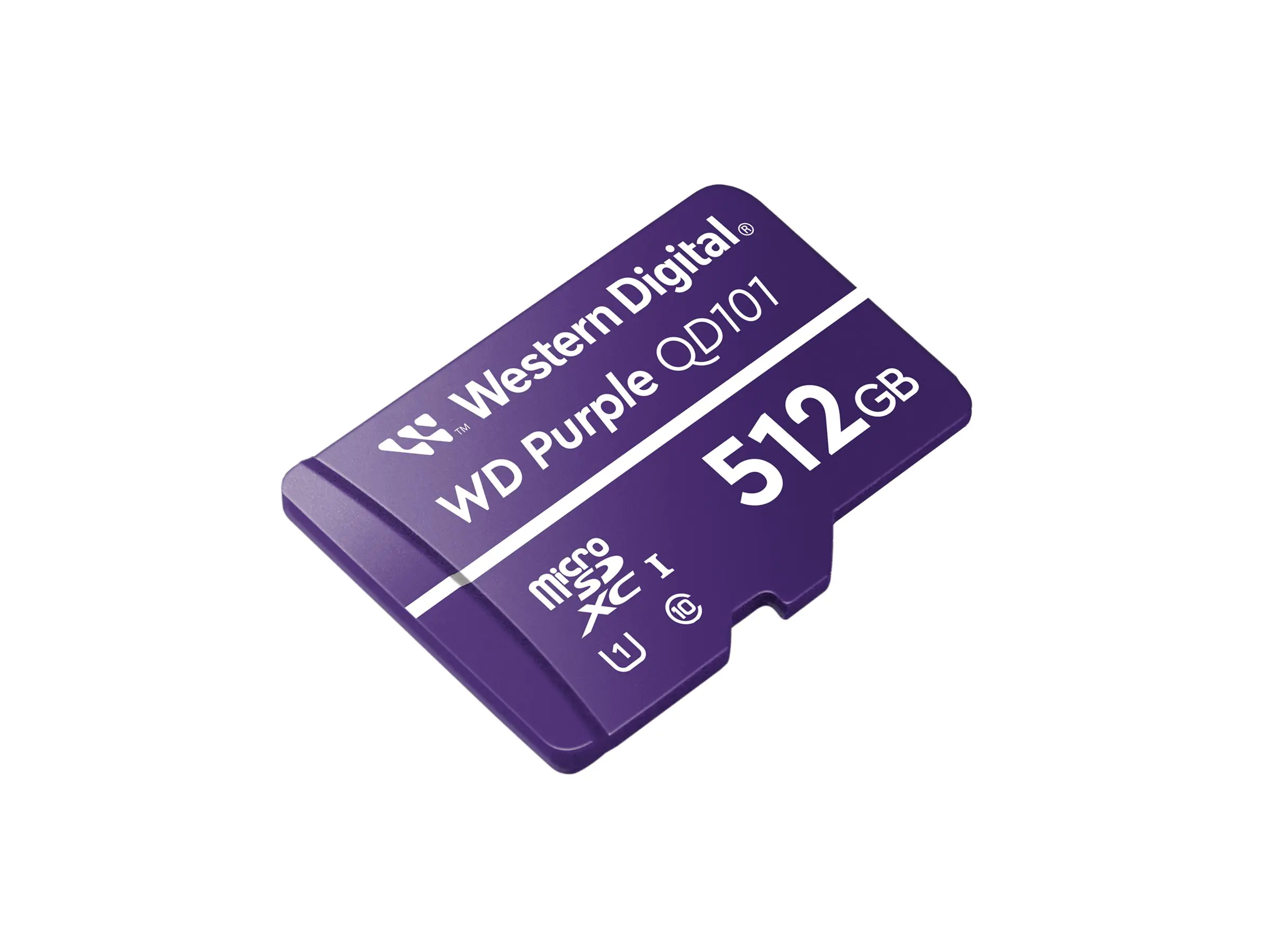WD Purple WDD512G1P0C-85AEL0 - Flash-Speicherkarte - 512 GB - UHS-I U1 / Class10 - microSDXC - lila