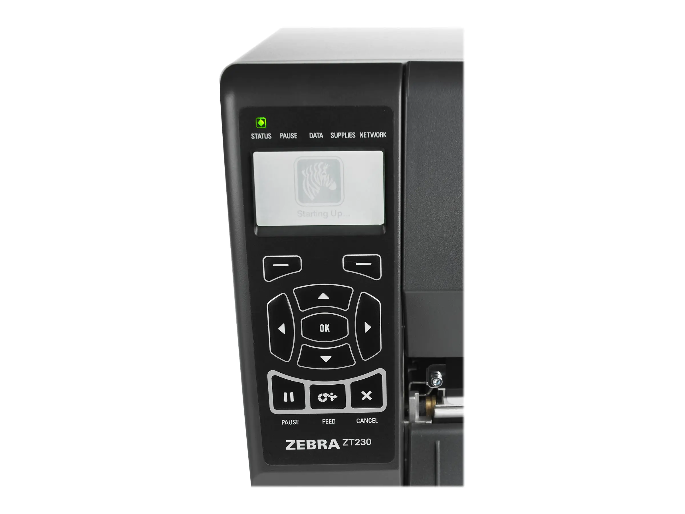 Zebra ZT230 - Etikettendrucker - Thermotransfer - Rolle (11,4 cm) - 203 dpi - bis zu 152 mm/Sek. - USB, LAN, seriell - Cutter