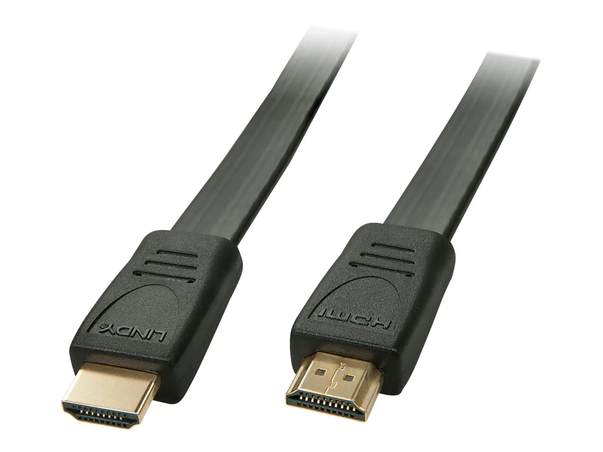 Lindy - HDMI-Kabel - HDMI (M) bis HDMI (M) - 4.5 m - abgeschirmt - Schwarz - geformt, flach, 4K Unterstützung