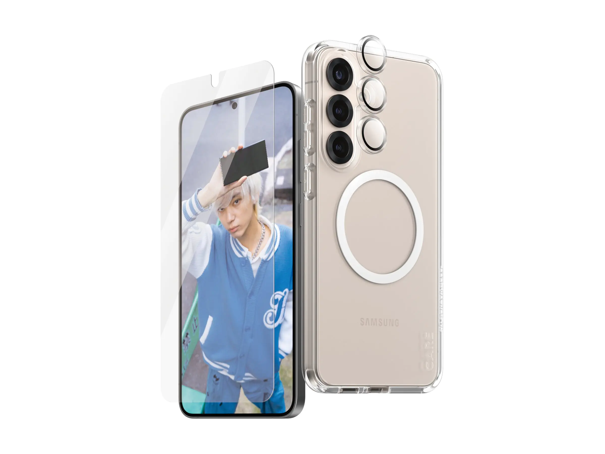 PanzerGlass CARE by PanzerGlass - 3-in-1 Schutzpacket - hintere Abdeckung für Mobiltelefon