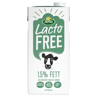 Arla® H-Milch LactoFREE laktosefrei 1,5% 10 x 1 l/Pack. Arla® H-Milch LactoFREE laktosefrei 1,5% 10 x 1 l/Pack.