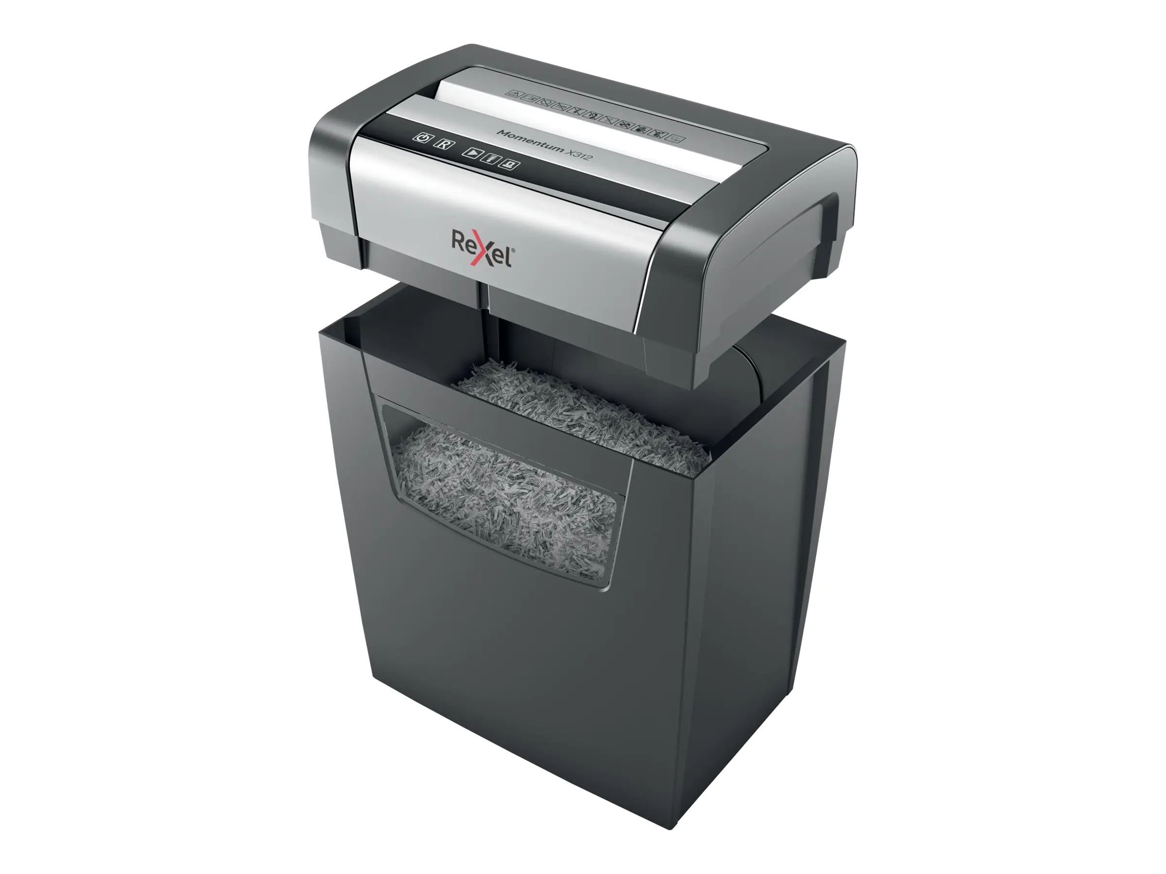 Rexel Momentum Aktenvernichter X312 2104572EU Partikelschnitt P-3 12Bl