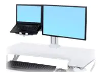 Ergotron WorkFit - Montagekomponente (Wagen-Upgradeset) - für LCD-Display/Notebook - Stahl - weiß - Bildschirmgröße: 61 cm (24")