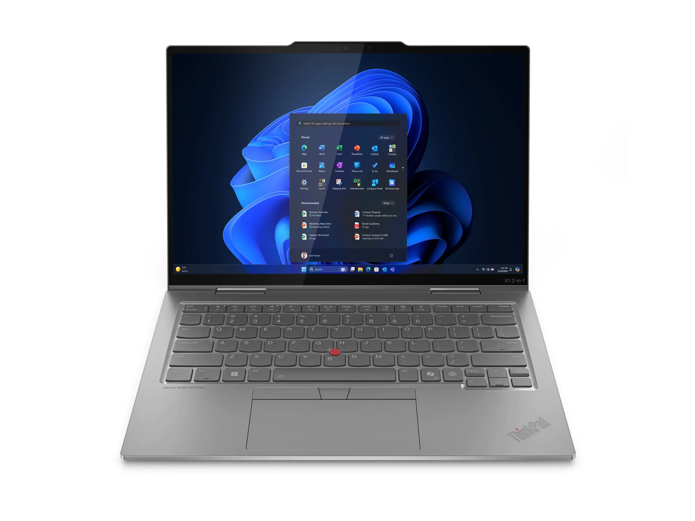 Lenovo ThinkPad X1 2-in-1 Gen 10 21NU - Flip-Design - Intel Core Ultra 7 258V / 2.2 GHz -