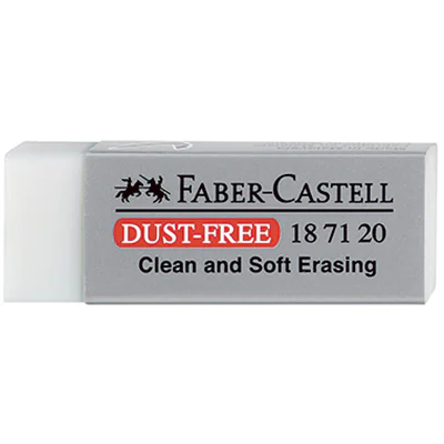 Faber-Castell Radierer DUST-FREE 187120 22x12x62mm weiß Faber-Castell Radierer DUST-FREE 187120 22x12x62mm weiß