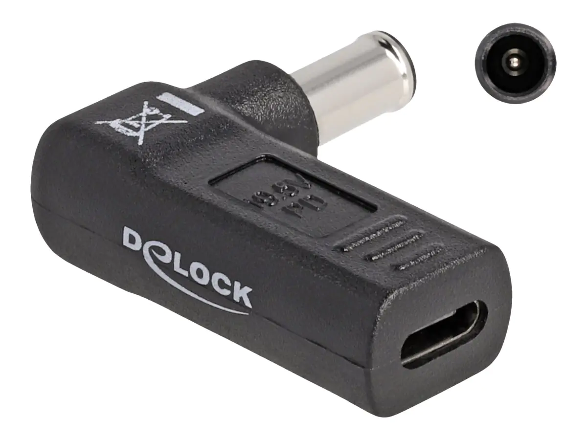 Delock Netzteil - 24 pin USB-C (W) zu Gleichstromstecker 6,0 x 4,3 mm (M) - 60014