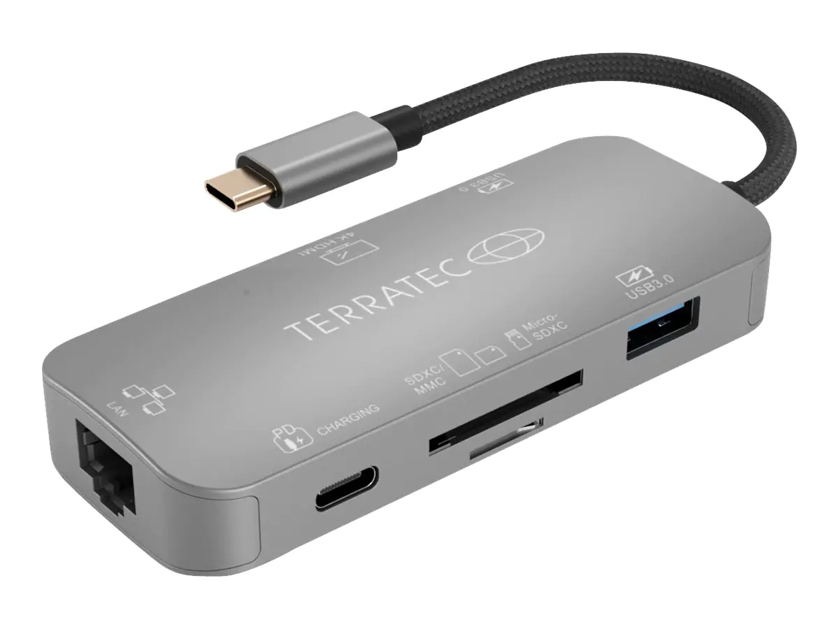 TERRATEC CONNECT C8 - Dockingstation - USB-C - HDMI - 1GbE