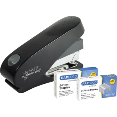 RAPESCO Heftgerät ECO Luna 1466 50Blatt schwarz +Heftklammern RAPESCO Heftgerät ECO Luna 1466 50Blatt schwarz +Heftklammern
