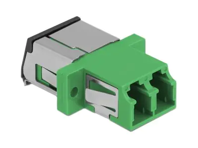 Delock - Netzwerkkoppler - LC Single-Modus (W) zu LC Single-Modus (W) - Glasfaser - Duplex - grün