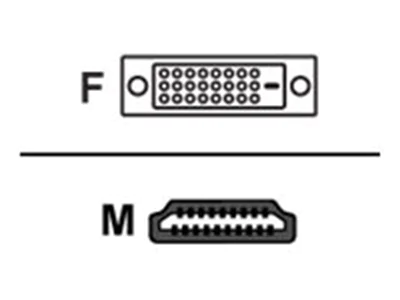 AG Neovo CB-01 - Adapterkabel - DVI-D weiblich zu HDMI männlich - 1.8 m - Doppelisolierung - Schwarz AG Neovo CB-01 - Adapterkabel - DVI-D weiblich zu HDMI männlich - 1.8 m - Doppelisolierung - Schwarz