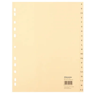 Soennecken Register 1924 DIN A4 A-Z volle Höhe Tauenpapier chamois Soennecken Register 1924 DIN A4 A-Z volle Höhe Tauenpapier chamois