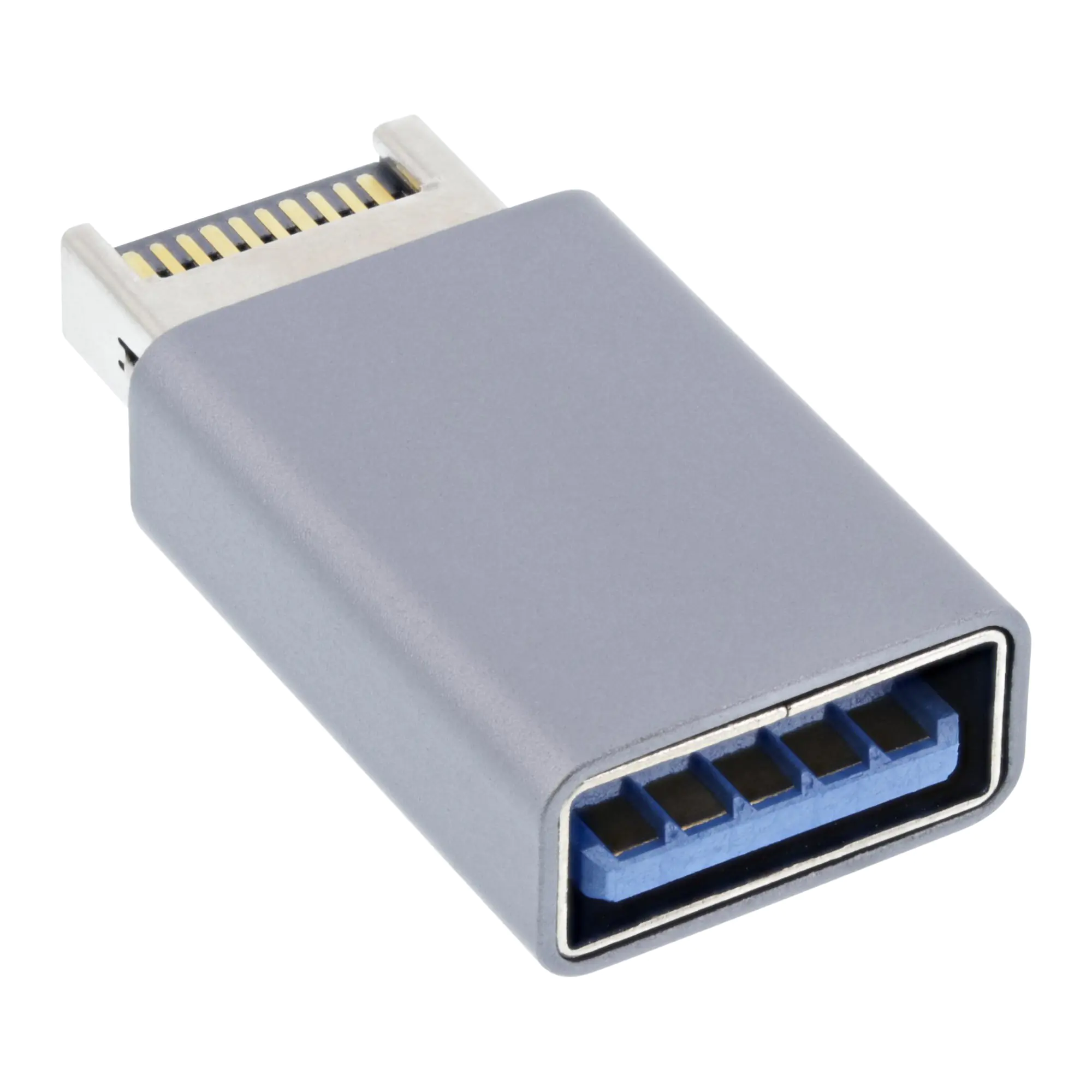 InLine USB 3.2 Adapter intern USB-E Frontpanel Stecker zu USB-A Buchse - Adapter