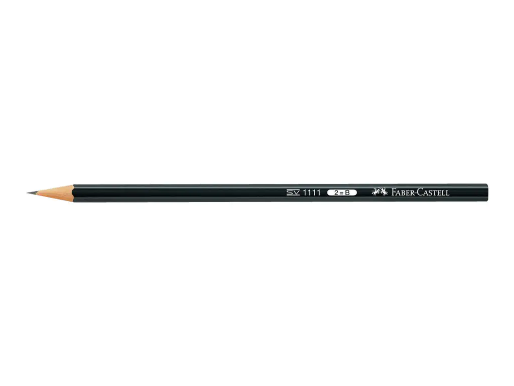Faber-Castell Bleistift 111102 Sechseckform 2B schwarz