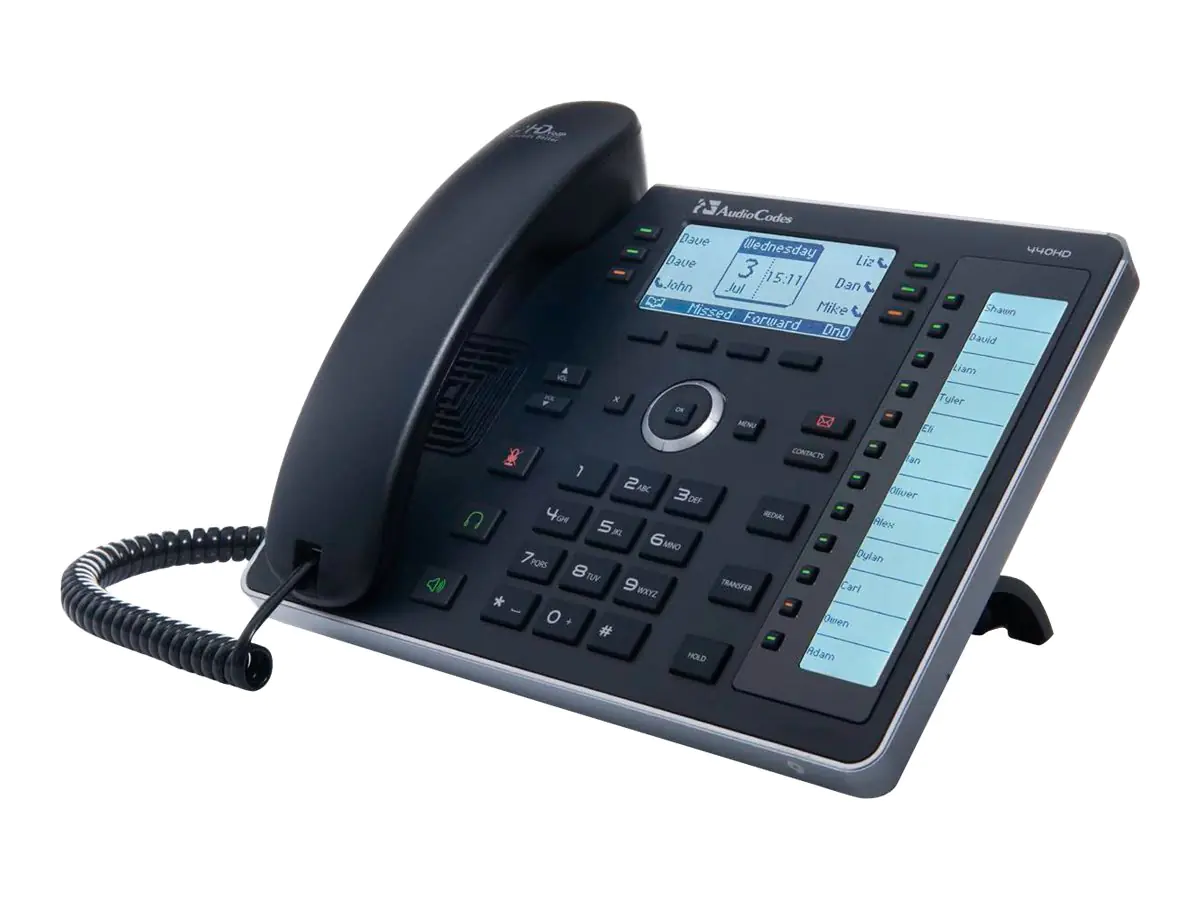 AudioCodes 440HD - VoIP-Telefon mit Rufnummernanzeige